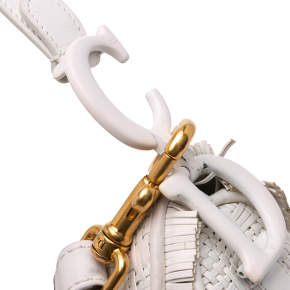 Pre-Loved Dior Ultra Matte Woven Calfskin Saddle Bag - Picture 7 of 9